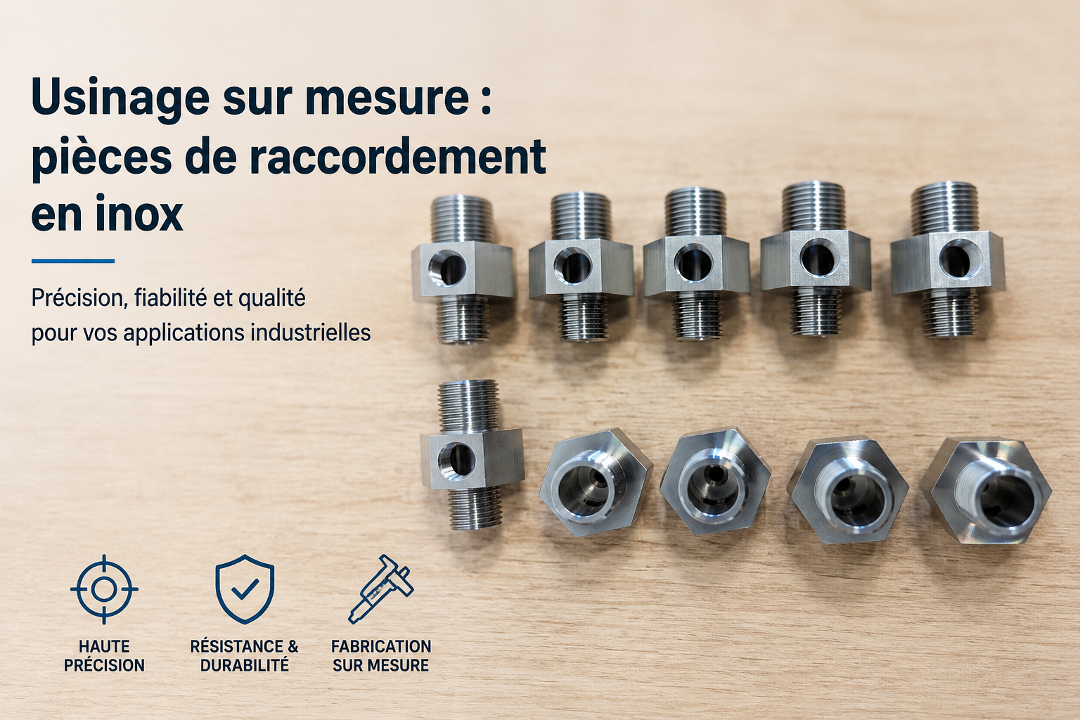 Besoin d'un taraudage ? Découvrez le bon diamètre de perçage et obtenez votre pièce sur mesure